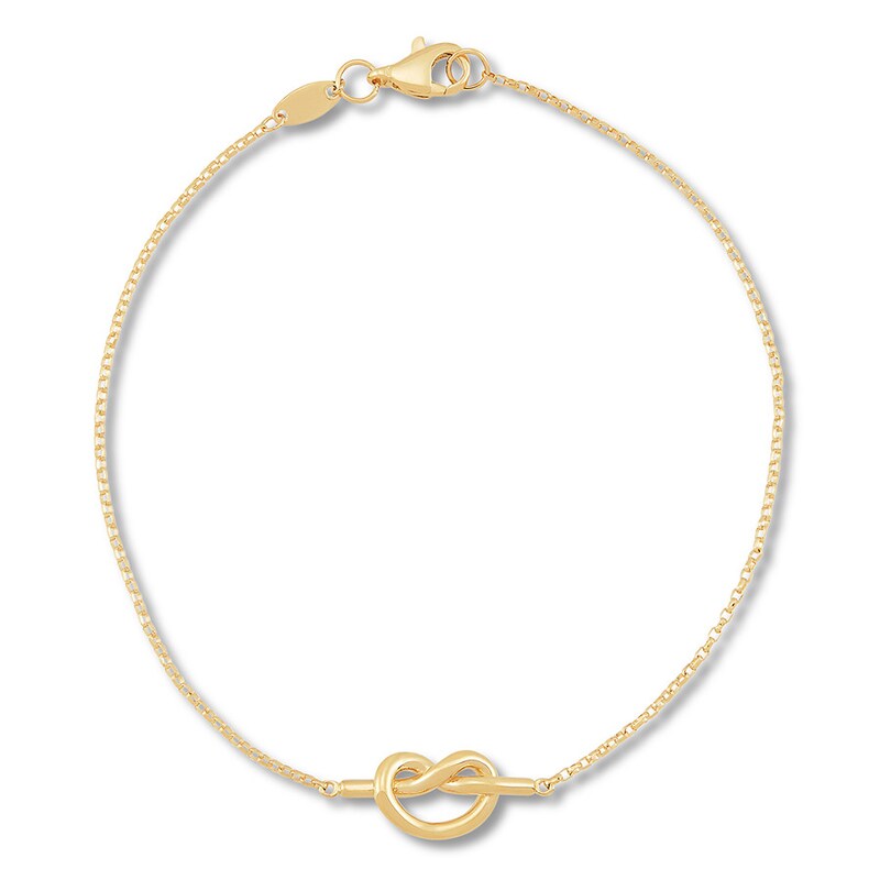 Main Image 2 of Knot Bracelet 10K Yellow Gold 7.5" Length