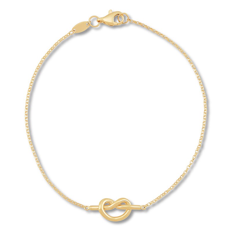 Knot Bracelet 10K Yellow Gold 7.5" Length