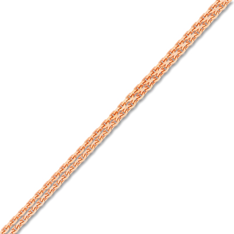 Infinity Bracelet 14K Rose Gold 7.5"
