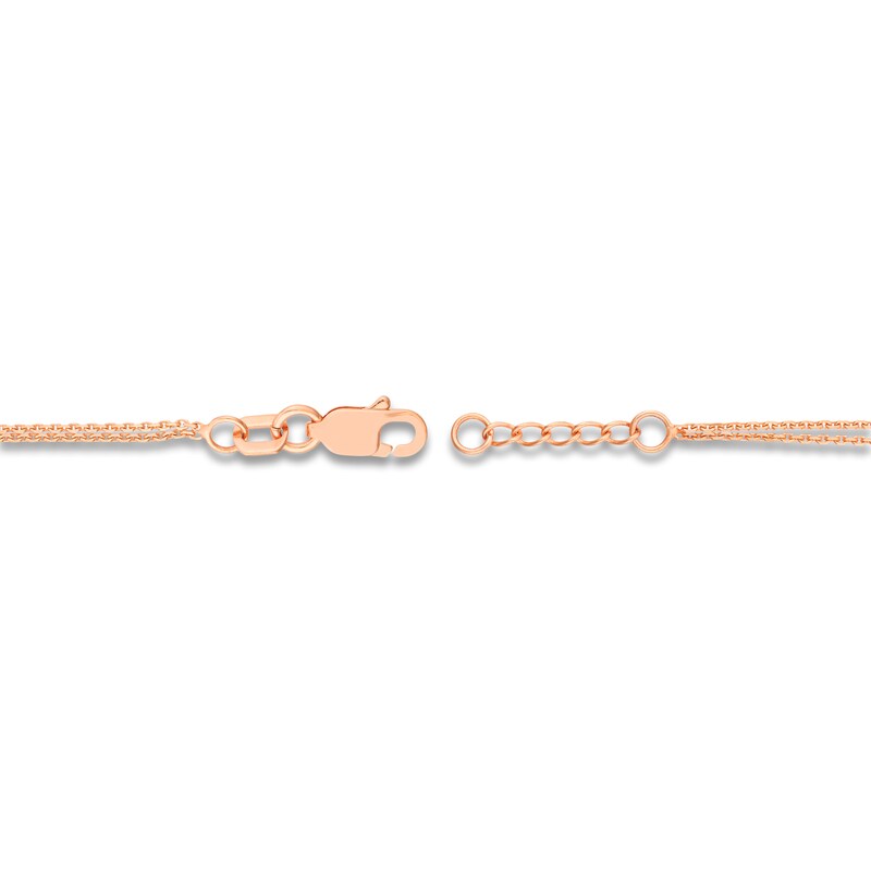 Infinity Bracelet 14K Rose Gold 7.5"