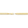 Thumbnail Image 2 of Solid Curb Chain Bracelet 14K Yellow Gold 8.5" 4.95mm