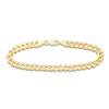 Thumbnail Image 1 of Solid Curb Chain Bracelet 14K Yellow Gold 8.5" 6.7mm