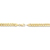 Thumbnail Image 2 of Solid Curb Chain Bracelet 14K Yellow Gold 8.5" 6.7mm