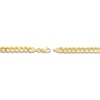 Thumbnail Image 3 of Solid Curb Chain Bracelet 14K Yellow Gold 8.5" 6.7mm