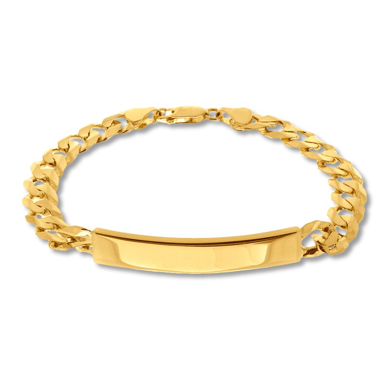 Main Image 1 of ID Link Bracelet 14K Yellow Gold 8.5" Length