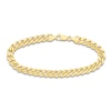 Thumbnail Image 0 of Solid Curb Chain Bracelet 14K Yellow Gold 8.5" 7.3mm