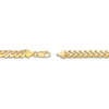 Thumbnail Image 2 of Solid Curb Chain Bracelet 14K Yellow Gold 8.5" 7.3mm