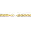 Thumbnail Image 2 of Solid Curb Chain Bracelet 14K Yellow Gold 8.5" 7.3mm