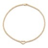 Thumbnail Image 1 of Heart Anklet 14K Yellow Gold 10-inch Length