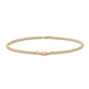 Thumbnail Image 2 of Heart Anklet 14K Yellow Gold 10-inch Length