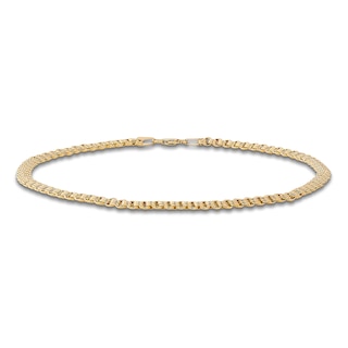 Alexandria Style Anklet 14K Yellow Gold 10-inch Length