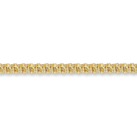 Alexandria Style Anklet 14K Yellow Gold 10-inch Length
