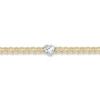 Thumbnail Image 0 of Heart Anklet 10K Two-Tone Gold 9.5-inch Length