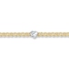 Thumbnail Image 1 of Heart Anklet 10K Two-Tone Gold 9.5-inch Length