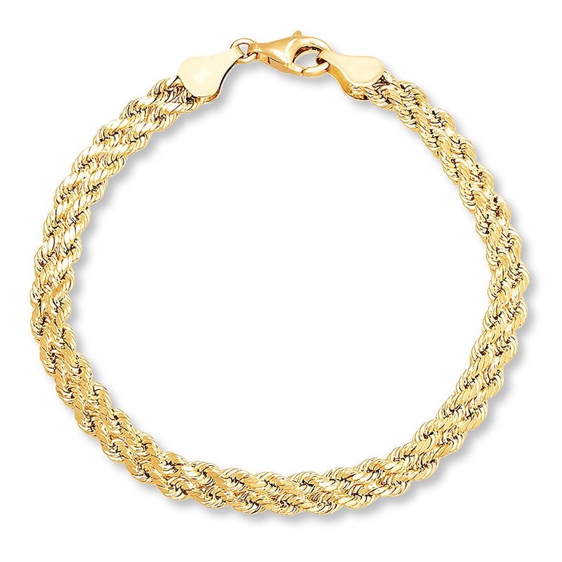cord bracelet yellow gold
