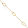 Thumbnail Image 1 of Oval Anklet 14K Yellow Gold 9"