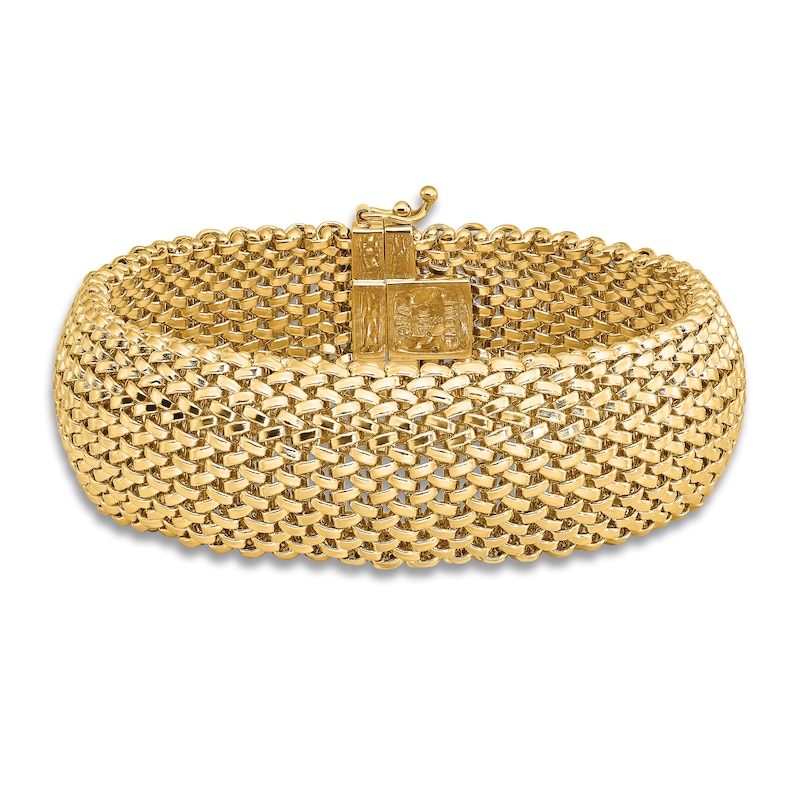 Mesh Bracelet 14K Yellow Gold 7.25 Length