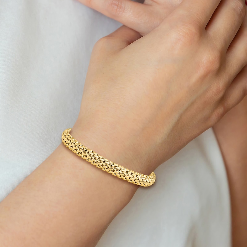 Main Image 2 of Mesh Bracelet 14K Yellow Gold 7.25 Length