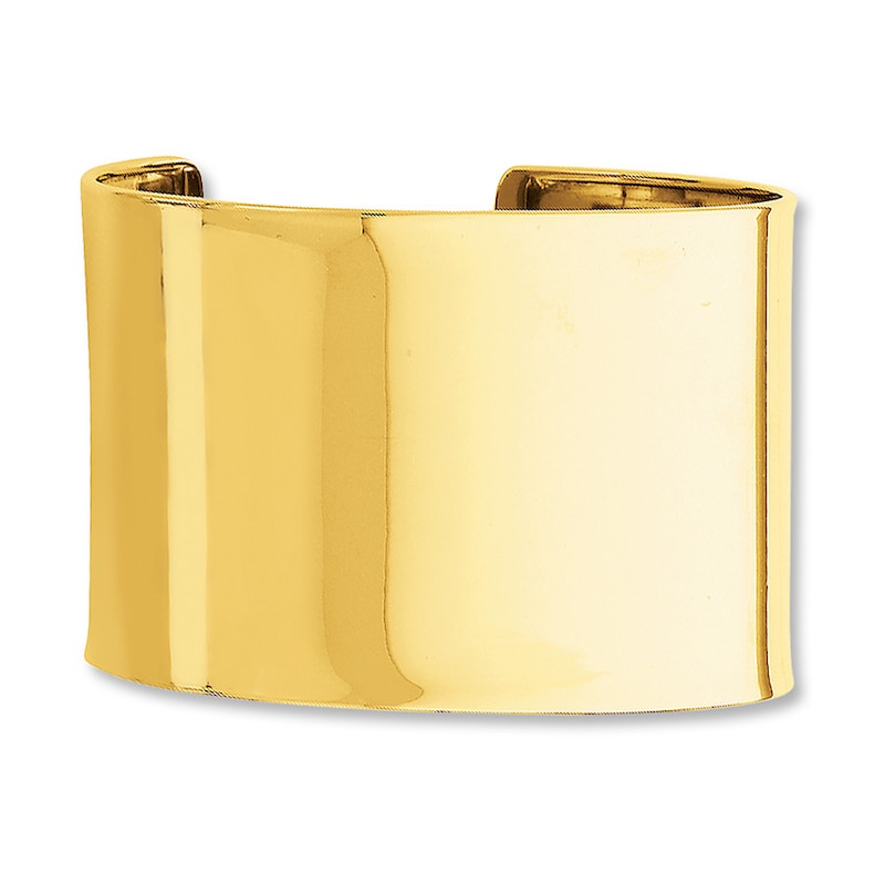 Cuff Bracelet 14K Yellow Gold 47mm Width