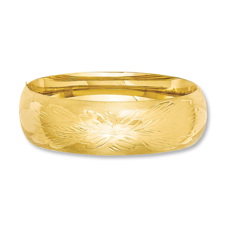 Bangle Bracelet 14K Yellow Gold 8 Length