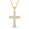 Thumbnail Image 1 of Diamond Cross Pendant Stainless Steel