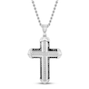 Thumbnail Image 1 of Diamond Cross Pendant Stainless Steel