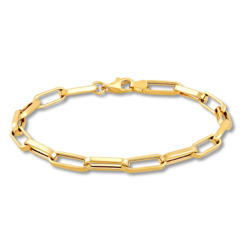 Main Image 1 of Oval Link Bracelet 10K Yellow Gold 7.5"
