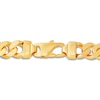 Thumbnail Image 2 of Solid Cuban Link Bracelet 10K Yellow Gold 9"