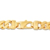 Thumbnail Image 3 of Solid Cuban Link Bracelet 10K Yellow Gold 9" 10.85mm