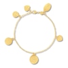 Thumbnail Image 1 of Faith Charm Bracelet 10K Yellow Gold 6.5"