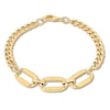 Thumbnail Image 0 of Mixed Link Bracelet 10K Yellow Gold 7.5"