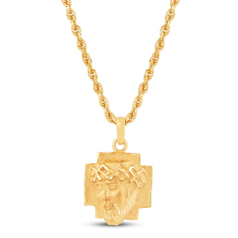 Main Image 1 of Jesus Christ Pendant 10K Yellow Gold