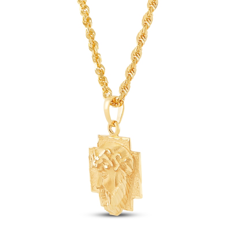 Main Image 2 of Jesus Christ Pendant 10K Yellow Gold