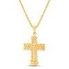Thumbnail Image 1 of Cross Pendant Necklace 10K Yellow Gold 22"