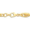 Thumbnail Image 1 of Oval Interlocking Bracelet 10K Yellow Gold 7.25"