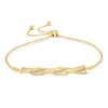 Thumbnail Image 0 of Glitter Twisted Bolo Bracelet 10K Yellow Gold