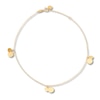 Thumbnail Image 2 of Disc Drop Anklet 10K Yellow Gold 9"