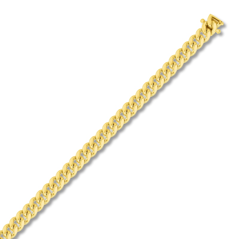 Main Image 2 of Solid Cuban Link Chain Bracelet 10K Yellow Gold 8.5" 5mm