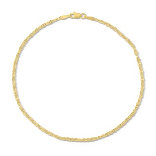 Mariner Chain Anklet 14K Yellow Gold 10"