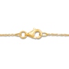 Thumbnail Image 1 of Italia D'Oro Bead Station Bracelet 14K Two-Tone Gold 7.5"