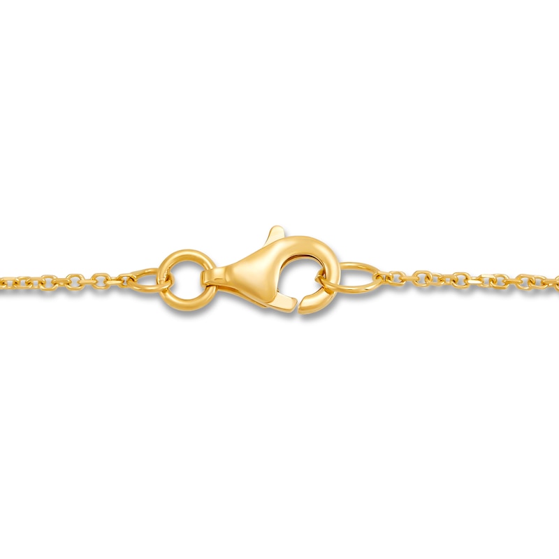 Italia D'Oro Bead Station Bracelet 14K Two-Tone Gold 7.5"
