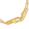 Thumbnail Image 3 of Italia D'Oro Bar & Bead Double Row Bracelet 14K Yellow Gold 7.25"