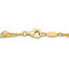 Thumbnail Image 4 of Italia D'Oro Bar & Bead Double Row Bracelet 14K Yellow Gold 7.25"