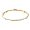 Thumbnail Image 0 of Italia D'Oro Elongated Link Bracelet 14K Yellow Gold 7.5"