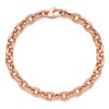 Thumbnail Image 0 of Textured Link Bracelet 14K Rose Gold 7.5"