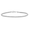 Thumbnail Image 1 of Diamond Cut Beaded Bracelet 14K White Gold 7"