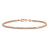 Thumbnail Image 1 of Diamond Cut Beaded Bracelet 14K Rose Gold 7"