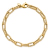 Thumbnail Image 1 of Textured Hollow Fancy Link Bracelet 14K Yellow Gold 7.75"