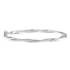Thumbnail Image 1 of Twisted Hinged Bangle Bracelet 14K White Gold
