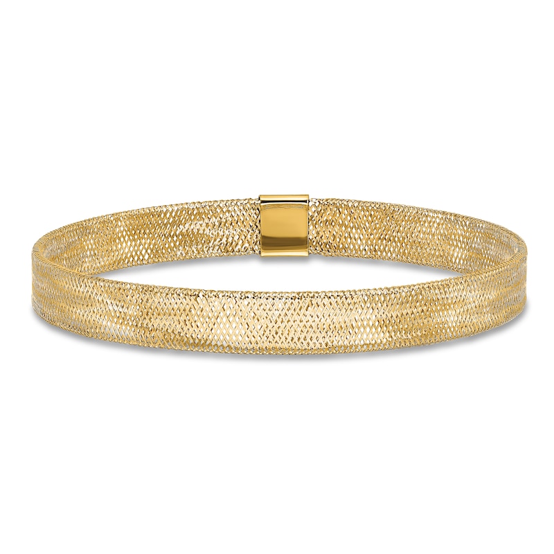 Polished Stretch Bangle 14K Yellow Gold